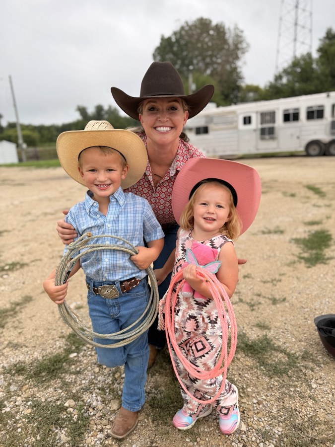 Summer Myers with Maverick and Quincy